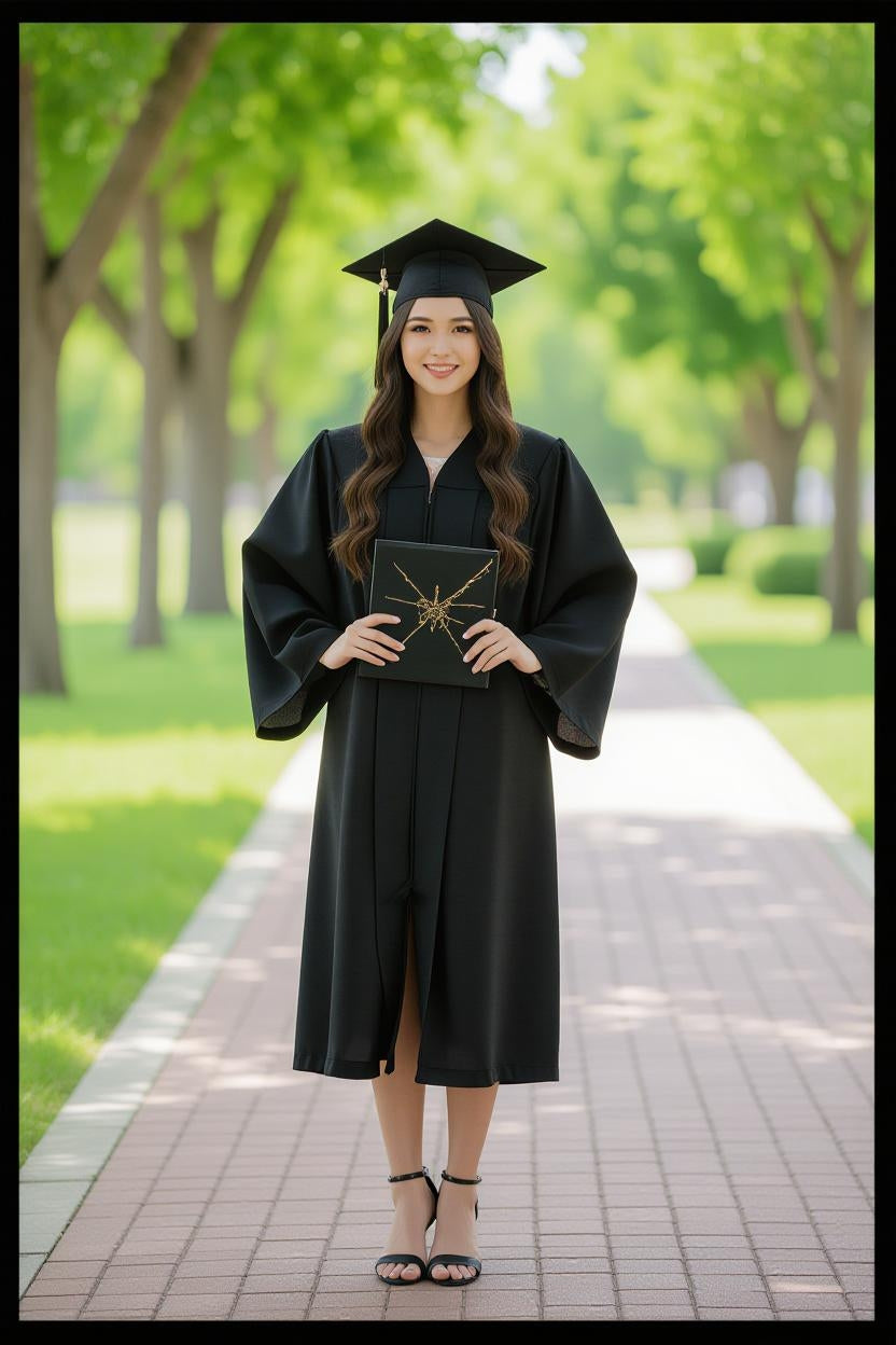 Formal Graduation Gown and Cap Set